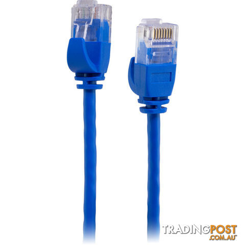 LC6SL0300BL 3M SLIM CAT6 PATCH LEAD BLUE ULTRA THIN