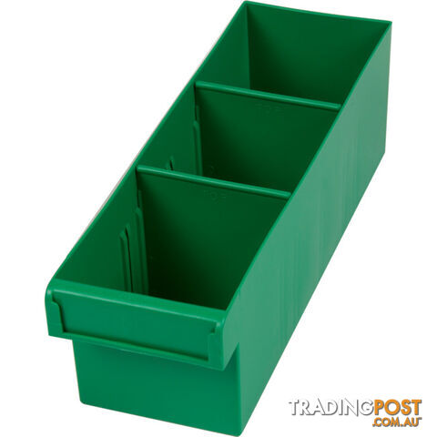 1H012GN GREEN 300MM MEDIUM PARTS TRAY STORAGE DRAWER WITH DIVIDERS