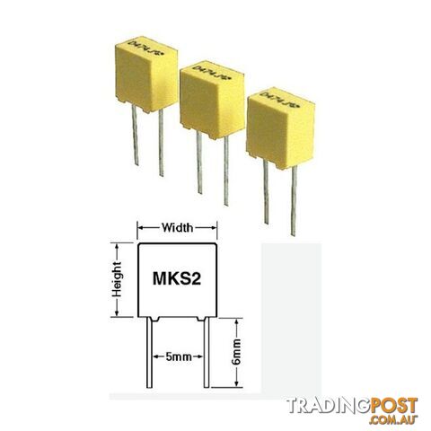 MKS2.033-63 .033 63V POLYESTER CAPACITOR MKS2