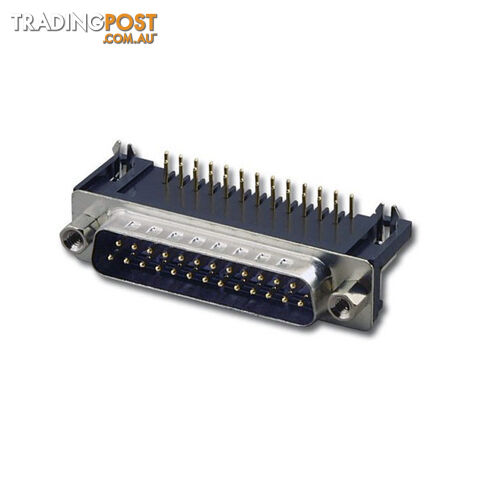 PJ2425 25 WAY D RANGE PCB PLUG RIGHT ANGLE DB25