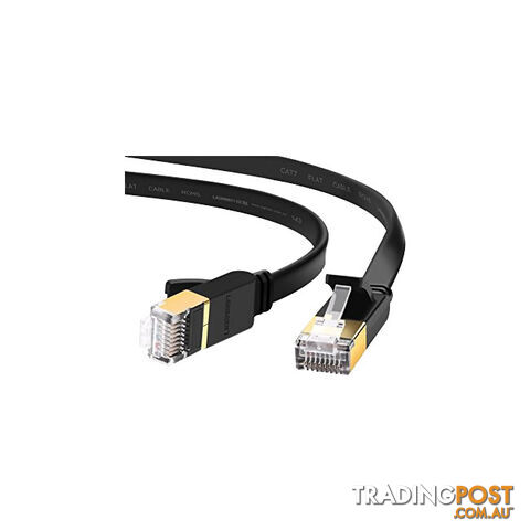 LC7474 FLAT 2M BLACK CAT7 PATCH LEAD 10GBE EDIMAX
