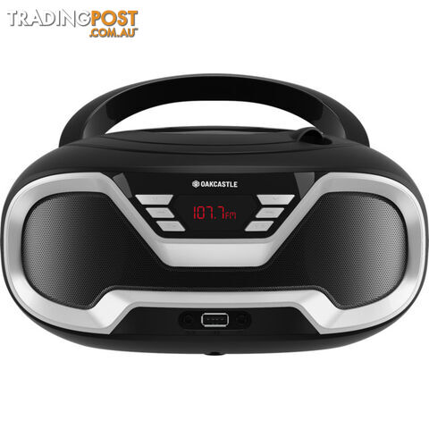 CD200BLK PORTABLE BLUETOOH CD PLAYER OAKCASTLE BOOMBOX BLACK - photo 3 of 6