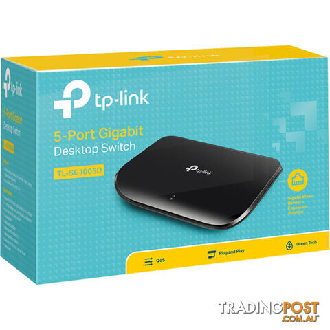 TLSG1005D 5 PORT ETHERNET GIGABIT SWITCH WITH 10/100/1000M MINI DESKTOP - photo 5 of 6
