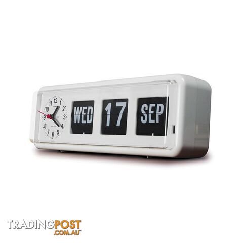 BQ38 LARGE AUTO CLOCK AND CALENDAR DAY, DATE AND MONTH