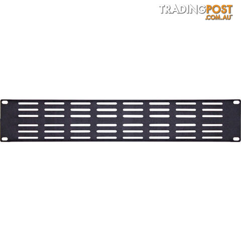 H5155A VENTED RACK PANEL 2 RU 19" BLACK