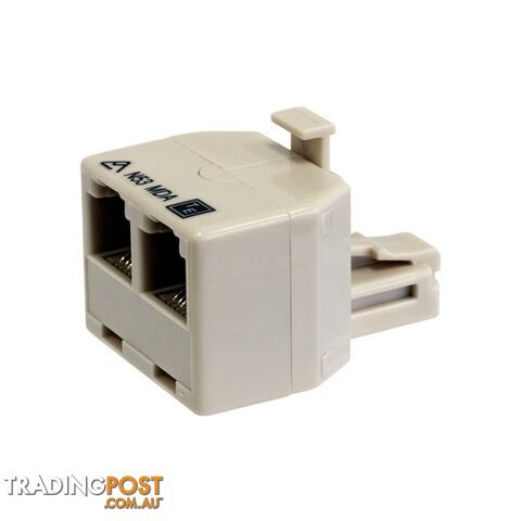MDA66B/IVY 6P6C RJ12 DOUBLE ADAPTOR ONE SOCKET TO TWO TEL5002 - photo 2 of 2