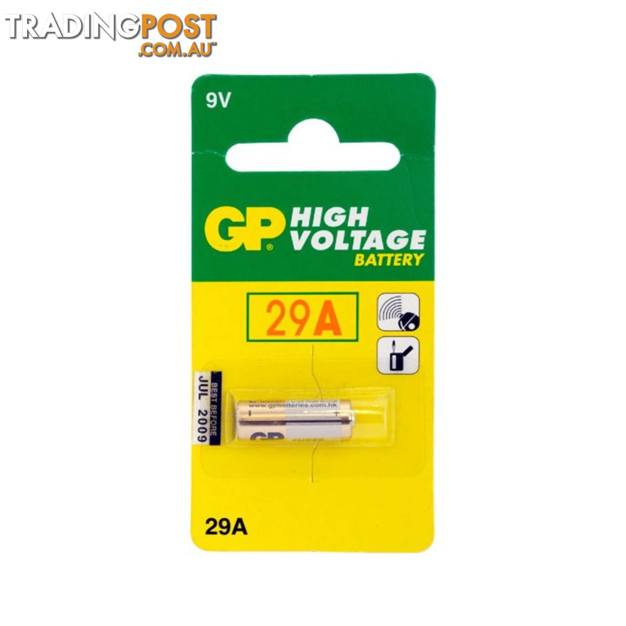 29A 9V ALKALINE BATTERY GP (GP29A)