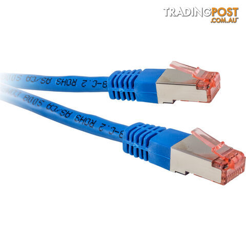 LC7530BL 10M BLUE CAT6A PATCH SHIELDED