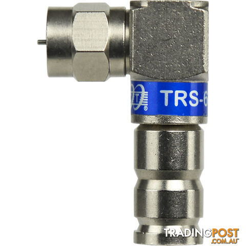PR1004 RIGHT ANGLE F RG6 CONNECTOR COMPRESSION FOX APP F31124