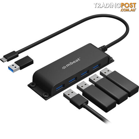 HUBE04 MOUNTABLE 4 PORT USB-C HUB - photo 2 of 7