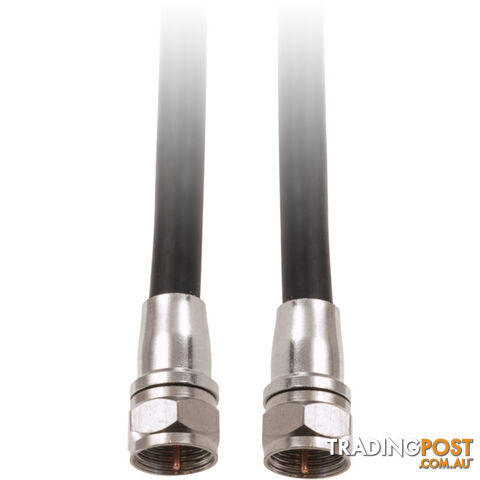 FL59Q-1CFF 1M RG59QUAD 'F' FLYLEAD COMPRESSION 'F' PLUG TO PLUG