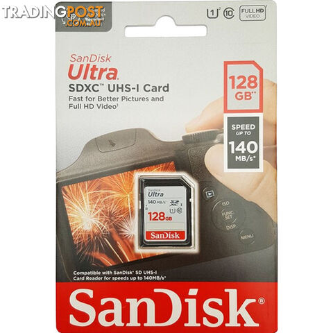 SD128ULTRA-140 SANDISK 128GB SDXC 140MB/S - photo 2 of 2