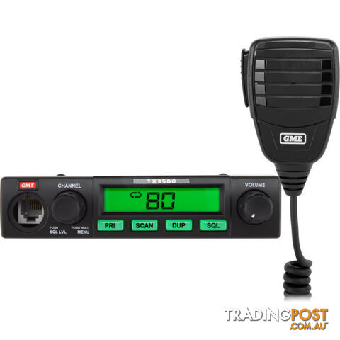 TX3500S 5W 80CH DSP UHF TRANSCEIVER WITH SCANSUITE - GME