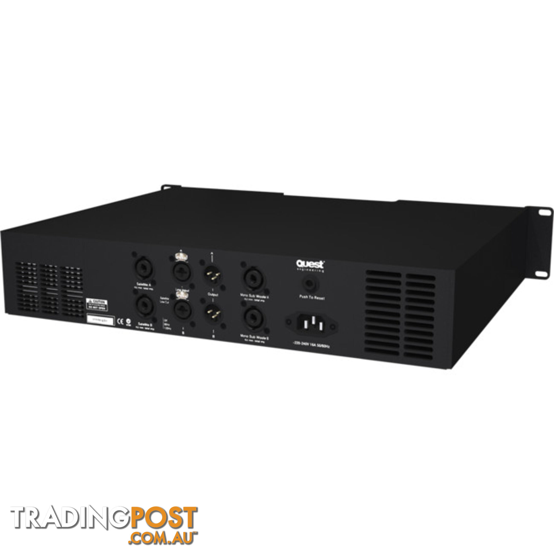 QM1000P 3 CHANNEL POWER AMP 2 X 300W AND 1 X 660W