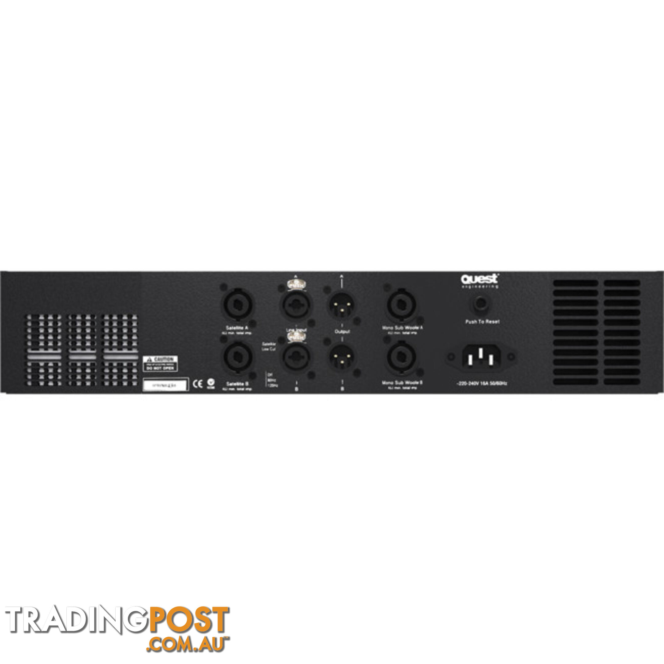 QM1000P 3 CHANNEL POWER AMP 2 X 300W AND 1 X 660W