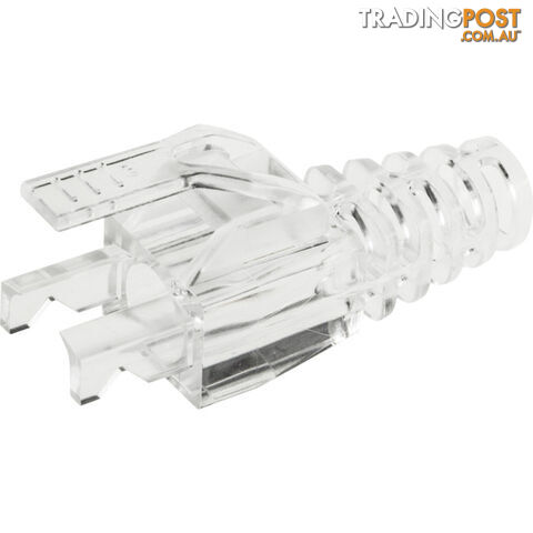 PK4075 6.0MM CLEAR RJ45 RUBBER BOOT SUITS CAT5 SNAP PLUG PK OF 100