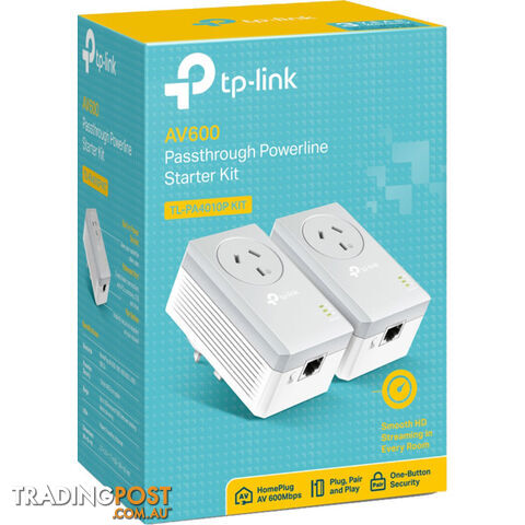 PA4010PKIT 600MBPS POWERLINE ADAPTER KIT POWER PASSTHROUGH - photo 2 of 2