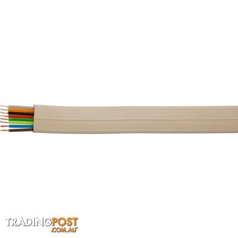 T8-1M MODULAR TELEPHONE CABLE - 1M 8 CORE FLAT CABLE - PER METRE