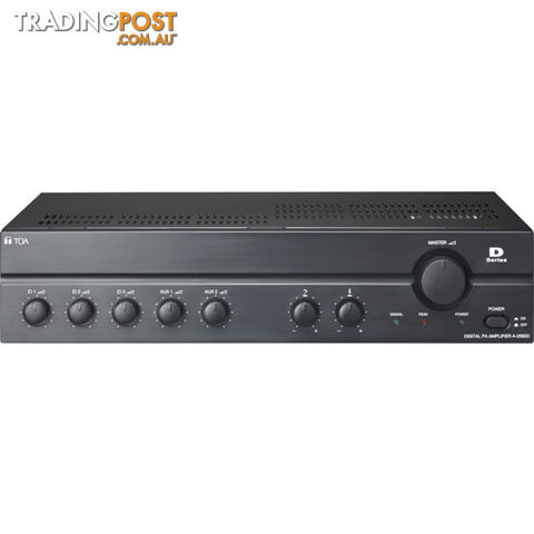 A2060D TOA 60W - 100V ONLY PA AMP 3X MIC, 2X AUX IP - VOX MUTING