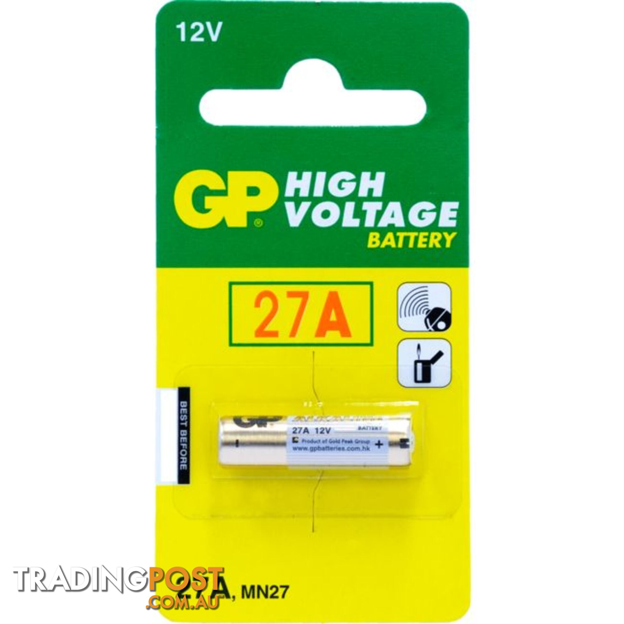 27A 12V ALKALINE BATTERY GP (GP27A)