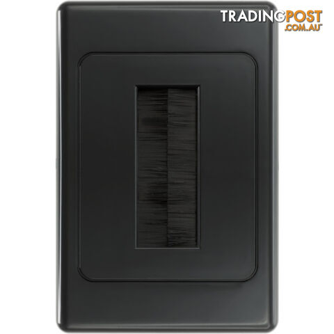 PRO1272B BLACK BRUSH WALL PLATE SUITS CLIPSAL