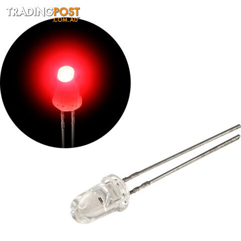 ESBH1000 RED-LED HIGH INTENSITY 1000MCD 5MM RED LED GLOBE