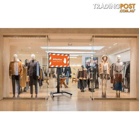 F1544B 1.5M SINGLE POLE FLOORSTAND 400 X 400 SUITS UPTO 65" 80KG - photo 2 of 3