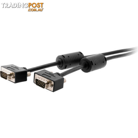 LC2010 2M SLIM VGA PLUG TO PLUG LEAD SLIMLINE W/ FILTER HD15 TO 3+9