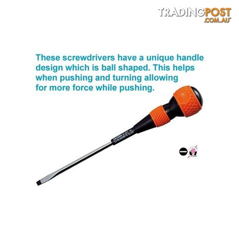 D331/150 SLOTTED SCREWDRIVER BALL SHAPED HANDLE