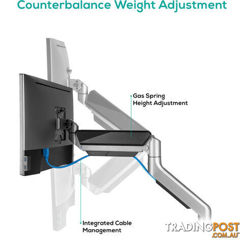 DGS01Y HEAVY DUTY GAS SPRING DUAL MONITOR ARM ACTIVIVA - photo 4 of 8