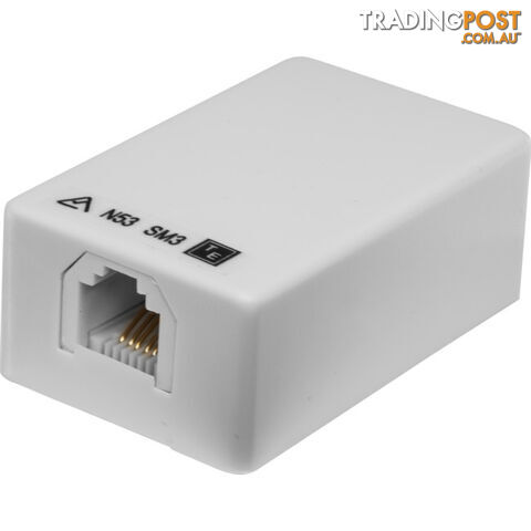 SM366/WHT MINI 6P6C SURFACE MOUNT SOCKET RJ12 SCREW TYPE ARCHITRAVE - photo 3 of 4