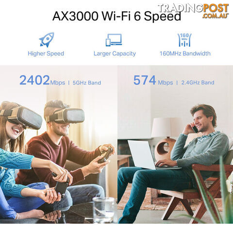 RE705X AX3000 MESH WIFI6 RANGE EXTENDER