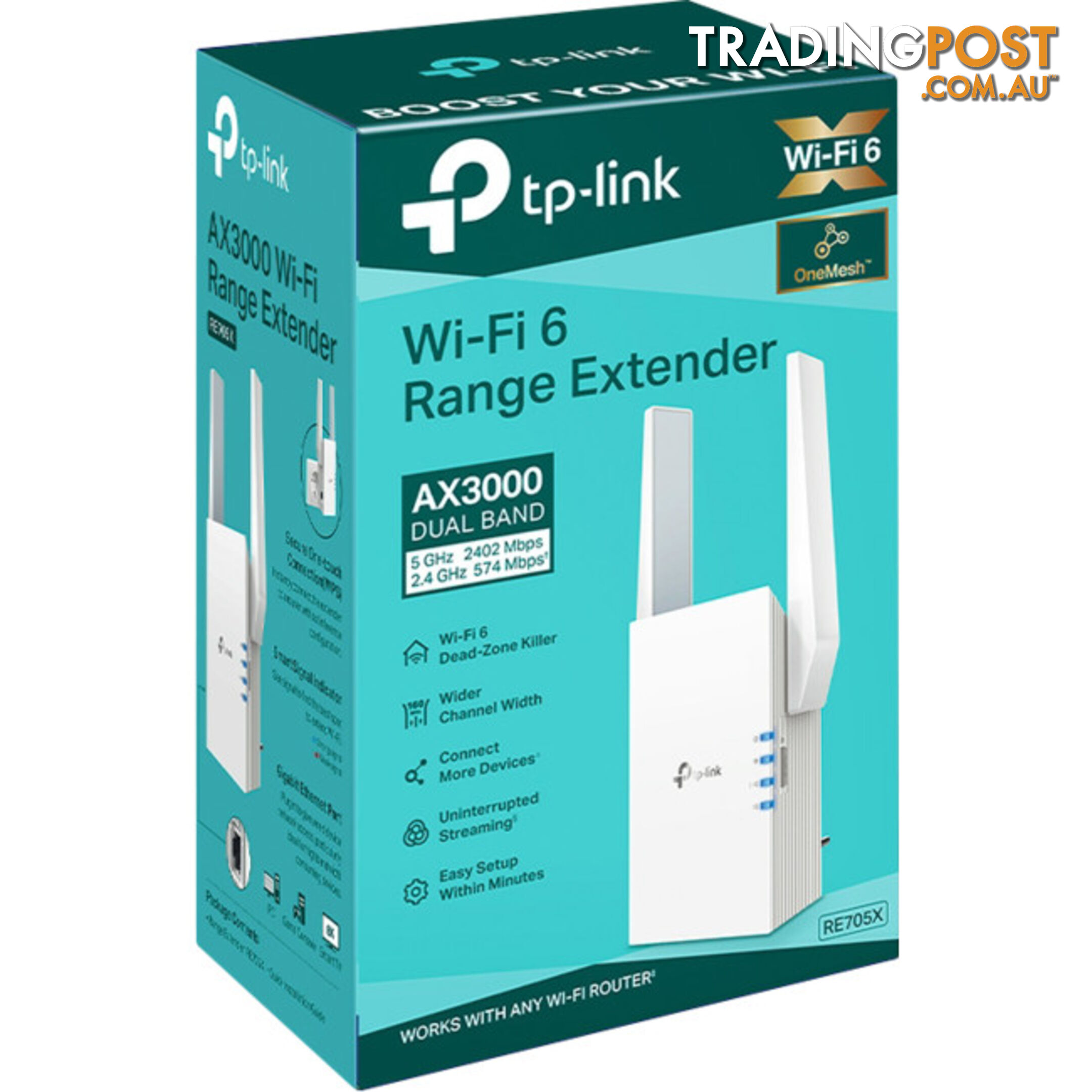 RE705X AX3000 MESH WIFI6 RANGE EXTENDER