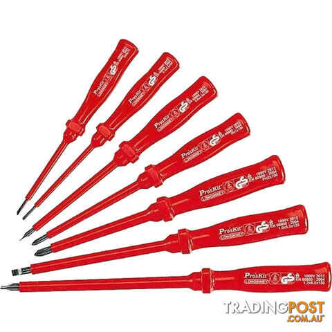8PK8100E 7 PIECE INSULATED SCREW DRIVER 7PC 808-315A REPLACEMENT