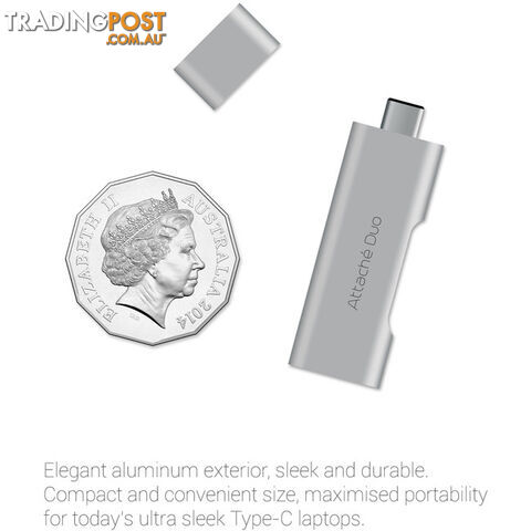 UTC02 DUO USB-C TO USB 3.1 ADAPTOR TYPE-C CHARGER ATTACHE - photo 5 of 6