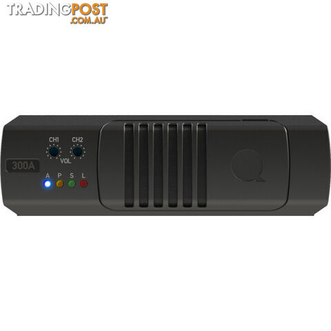 QX300A 2X 150W 1RU -1/3 SPACE COMMERCIAL POWER AMPLIFIER AUTO LOAD SENSING: 4-16 OHM, 70V-100V LNE - photo 3 of 11