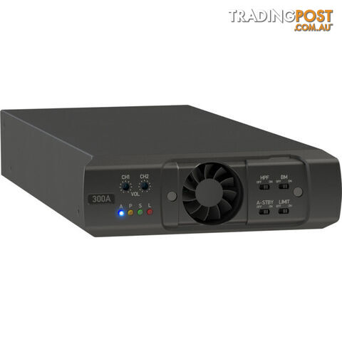 QX300A 2X 150W 1RU -1/3 SPACE COMMERCIAL POWER AMPLIFIER AUTO LOAD SENSING: 4-16 OHM, 70V-100V LNE - photo 2 of 11