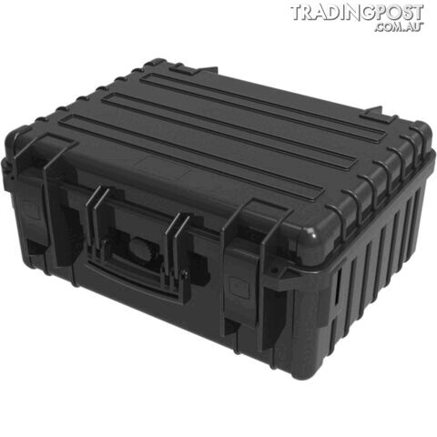 FS03B 444X369X199MM WATERPROOF CASE BLACK PLASTIC CASE