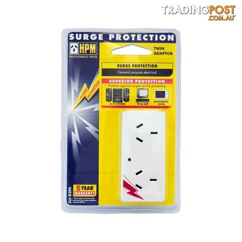 D2PA 2-WAY SURGE PROTECTOR DOUBLE ADAPTOR HPM