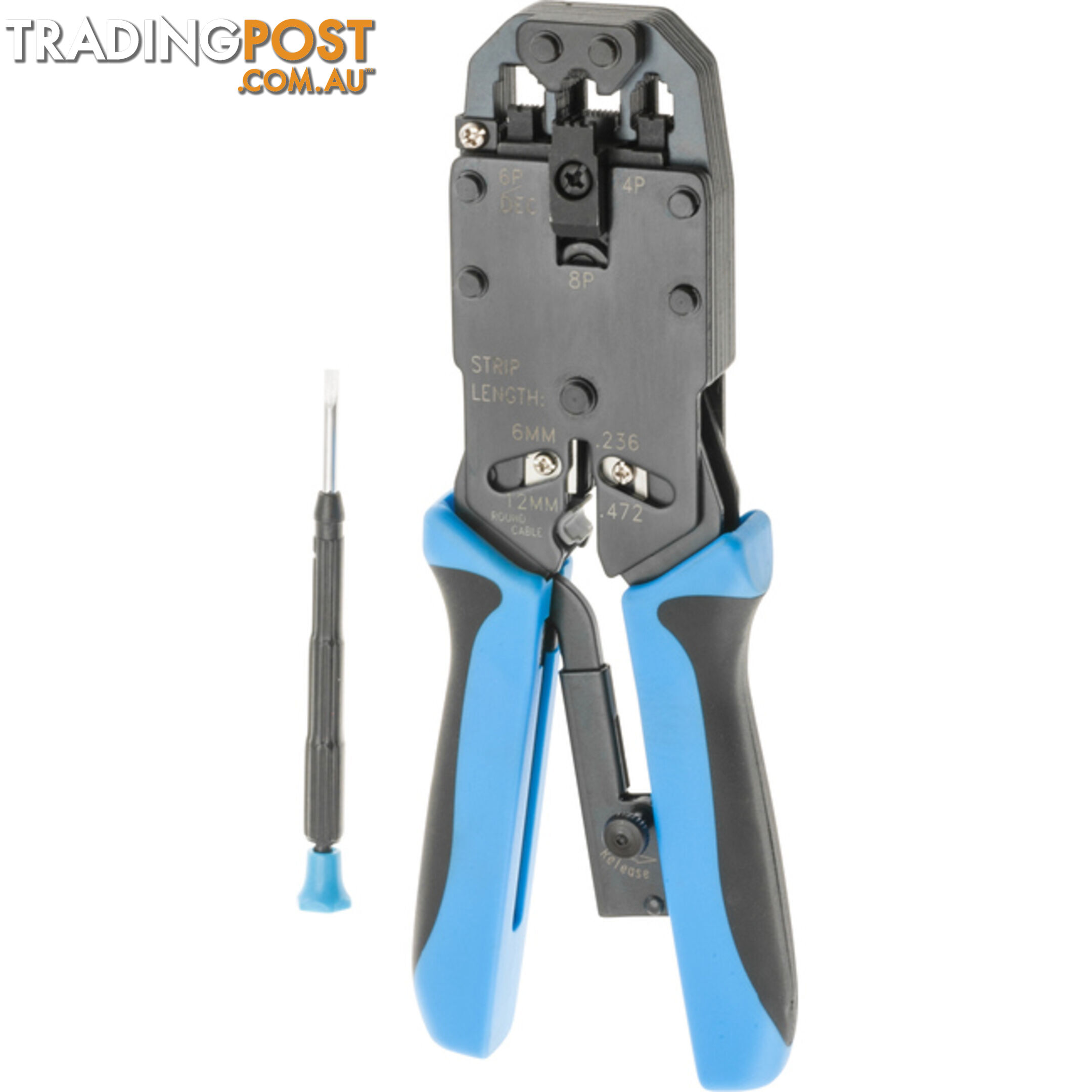 HT2008AR PRO 8.3" MODULAR CRIMPING TOOL WITH RATCHET STRIPPING CUTTING
