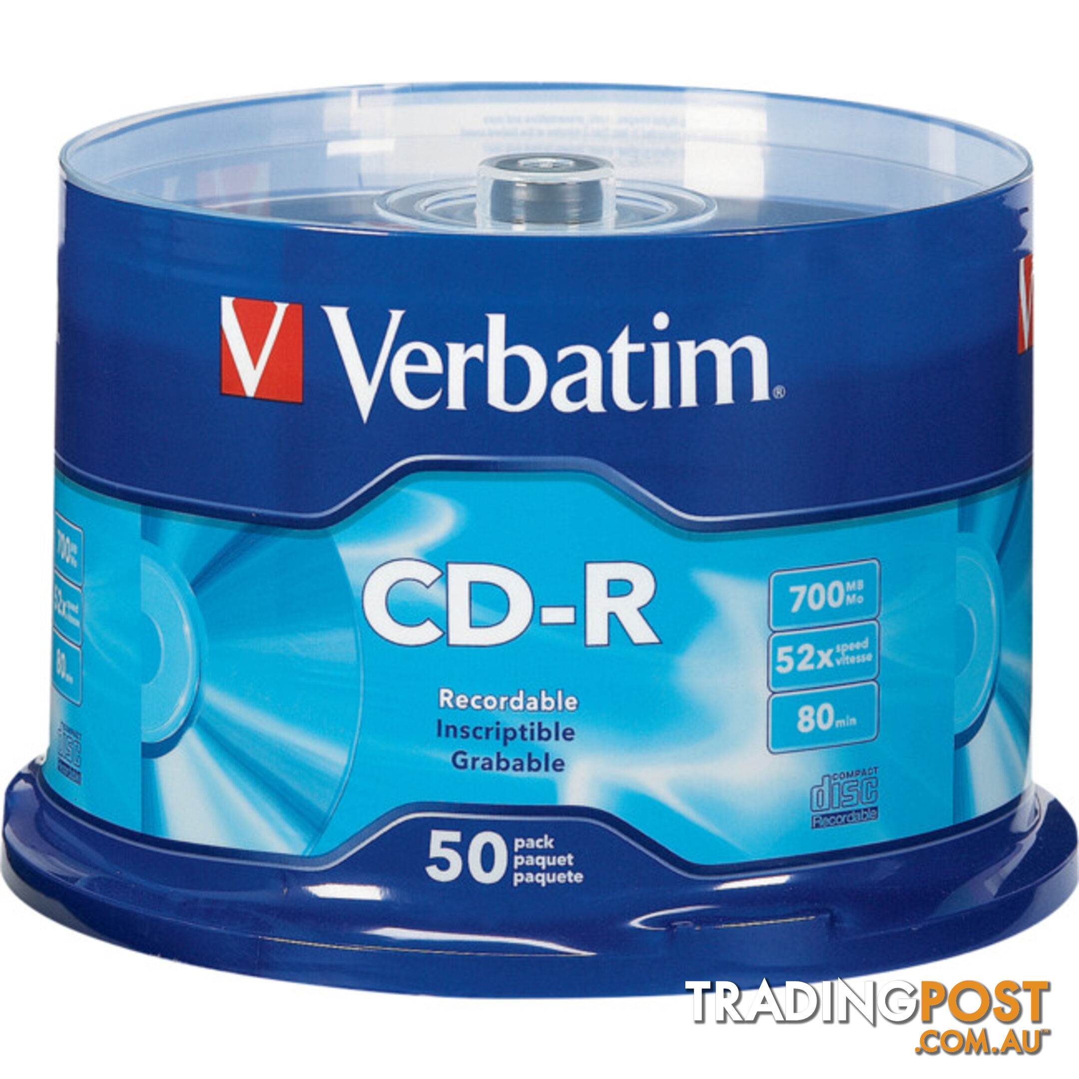 VCDR-50 50PK CD-R SPINDLE 52X 80MIN / 700MB