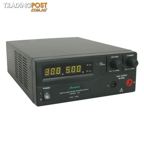 HCS3102G 1-36VDC 5A REMOTE PROGRAMMABLE SWITCHMODE POWER SUPPLY