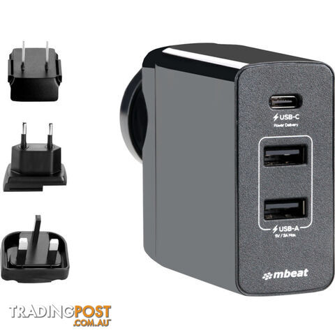 PD45 USB-C 45W WORLD TRAVEL CHARGER POWER DELIVERY GORILLA POWER