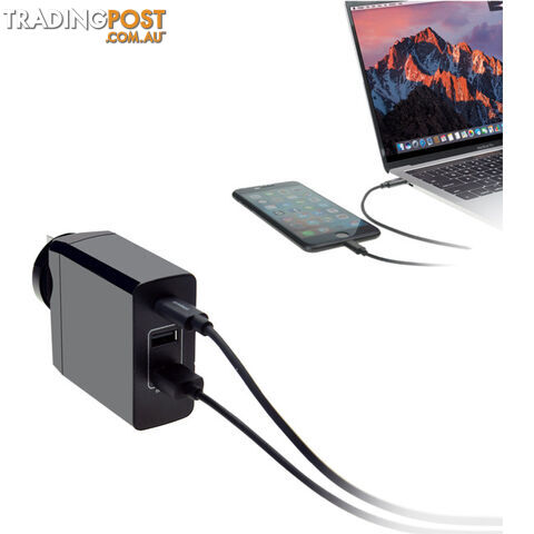 PD45 USB-C 45W WORLD TRAVEL CHARGER POWER DELIVERY GORILLA POWER - photo 2 of 5