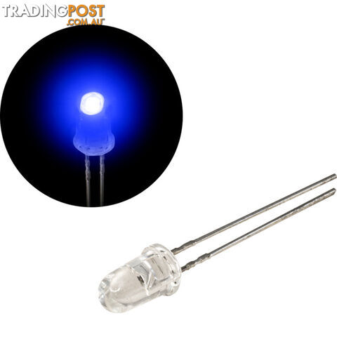 ESBB1000 BLU-LED HIGH INTENSITY 1000MCD 5MM BLUE LED GLOBE
