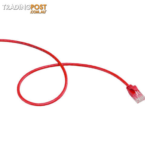 LC6SL0050RD 0.5M SLIM CAT6 PATCH LEAD RED ULTRA THIN - photo 3 of 3