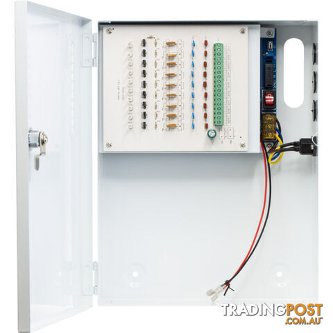 PWU0912W10 9 WAY 13.8VDC 10A POWER SUPPLY WITH UPS PFC SURGE PROTECTION