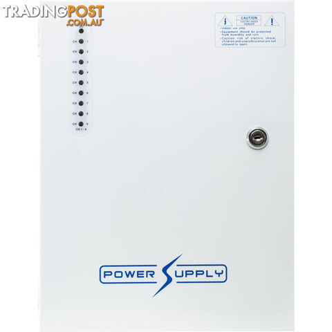 PWU0912W10 9 WAY 13.8VDC 10A POWER SUPPLY WITH UPS PFC SURGE PROTECTION - photo 2 of 3