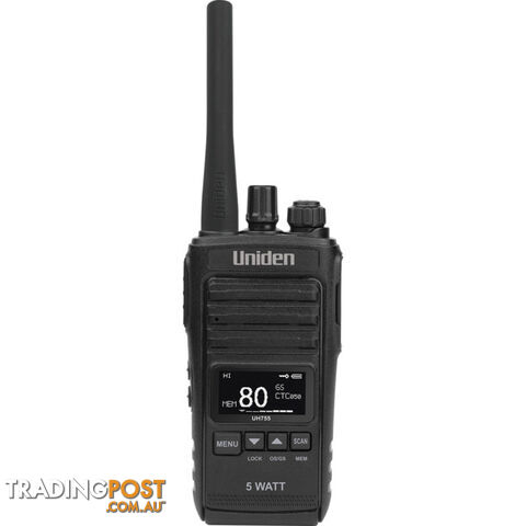UH755-2DLX 5W UHF DELUX HANDHELD TWIN PK UNIDEN - photo 2 of 4