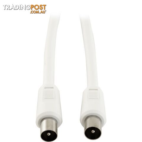 FL59Q-1PPW 1M RG59QUAD PAL FLYLEAD PAL PLUG TO PAL PLUG WHITE